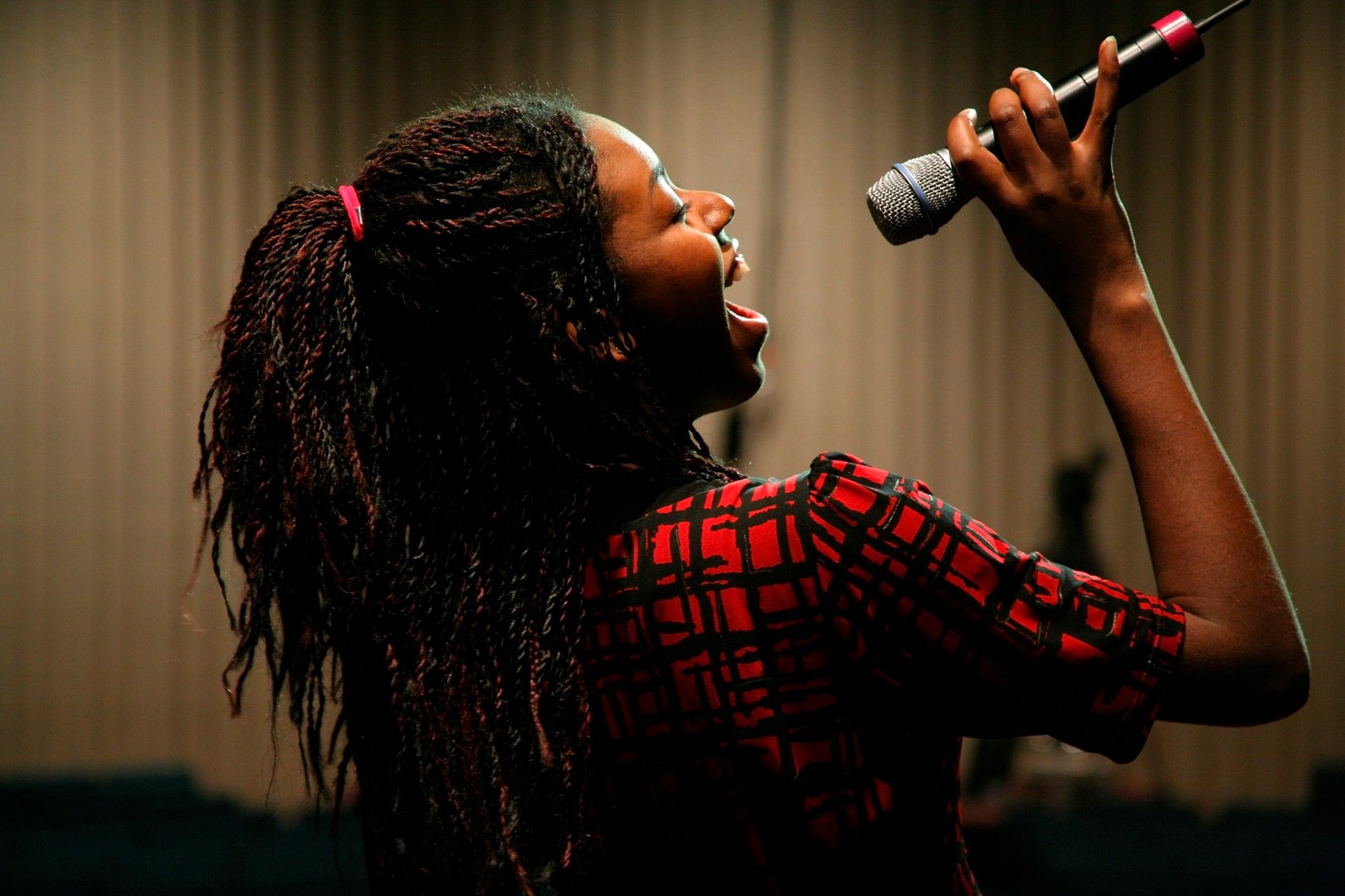 Young Woman Singing